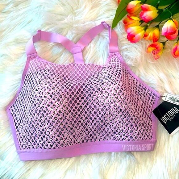 Victoria's Secret Other - Victoria’s Secret Layer Fishnet Sports Bra 34DDD